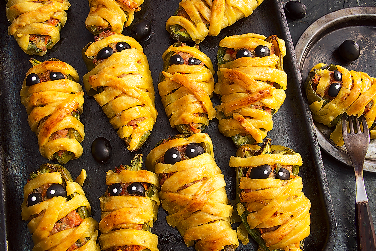 Фаршированные перцы на Хэллоуин